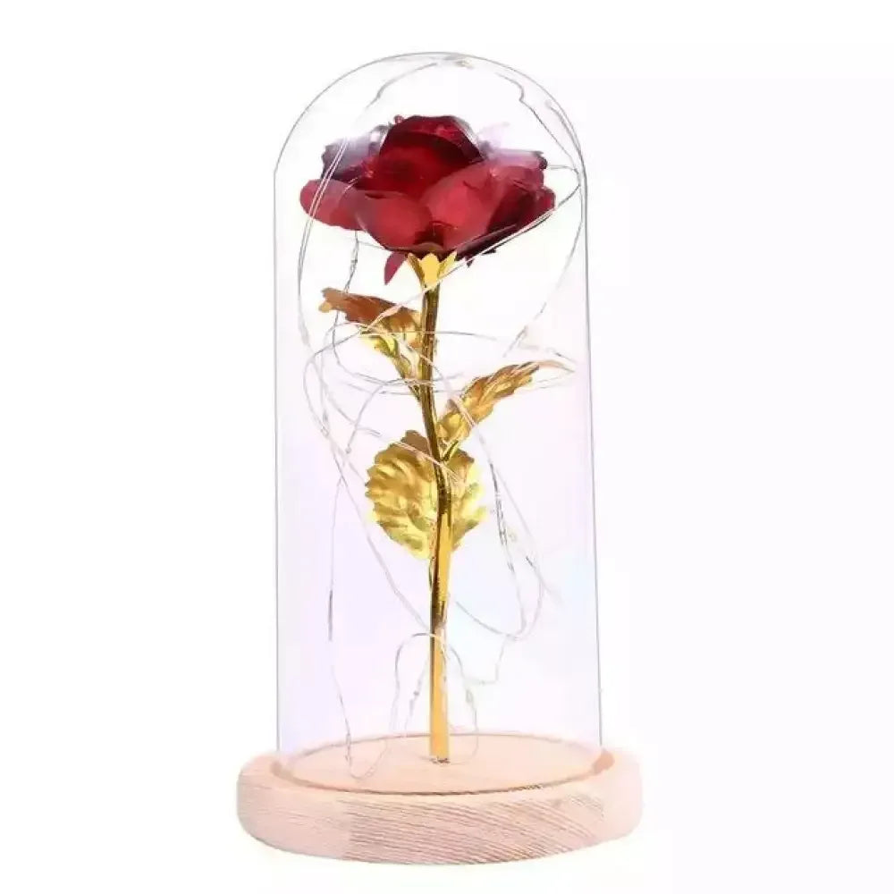 Eternal Kiss Rose - Red w/ Gold Foil