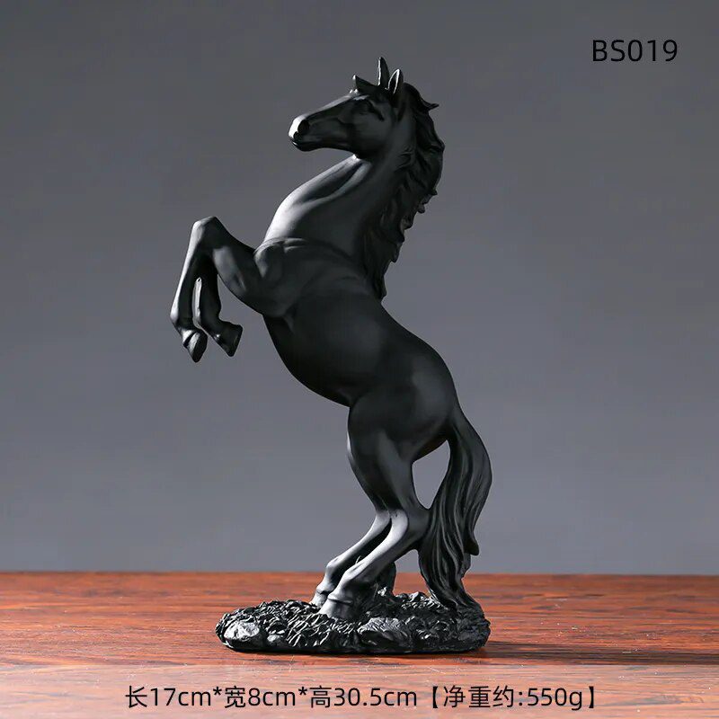European Style Home Resin Victory Horse Statue, Animal Figurines
