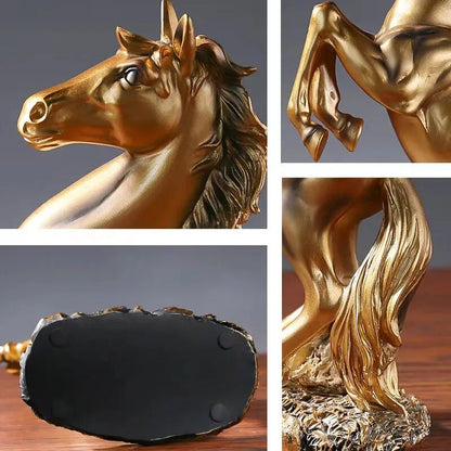 European Style Home Resin Victory Horse Statue, Animal Figurines