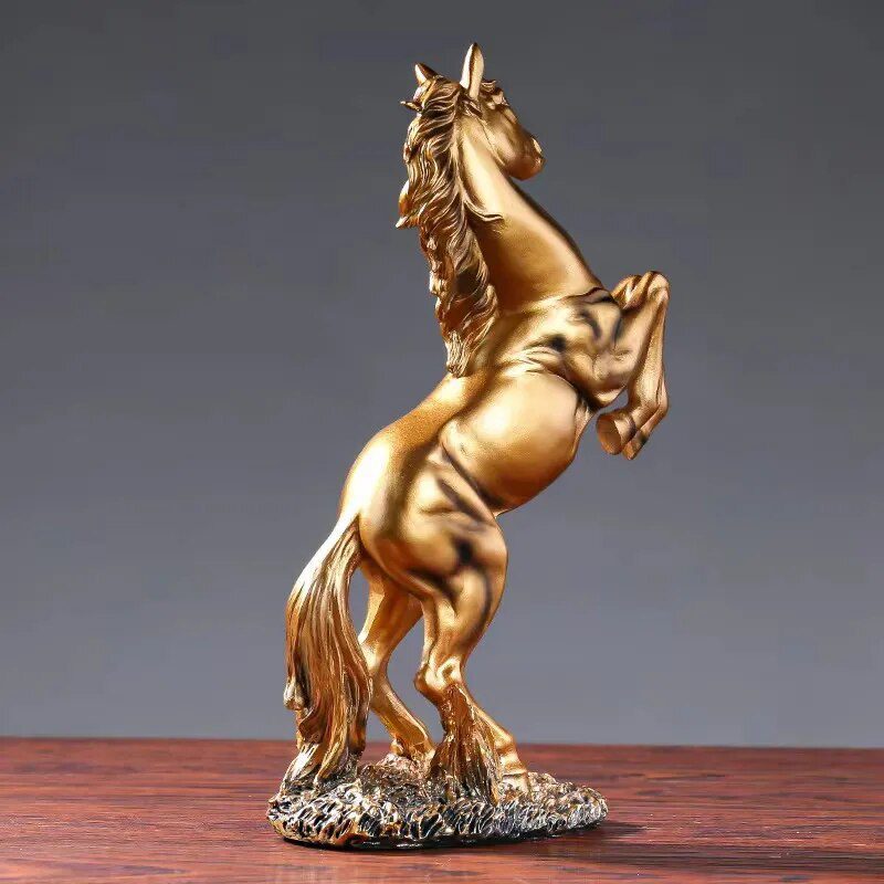 European Style Home Resin Victory Horse Statue, Animal Figurines