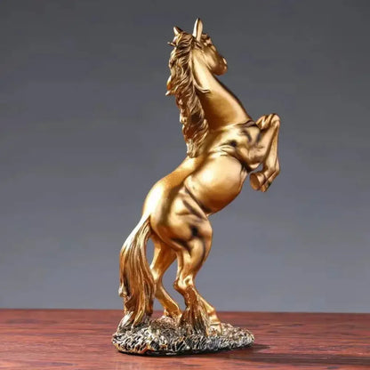 European Style Home Resin Victory Horse Statue, Animal Figurines - BS021