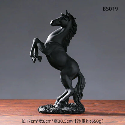 European Style Home Resin Victory Horse Statue, Animal Figurines