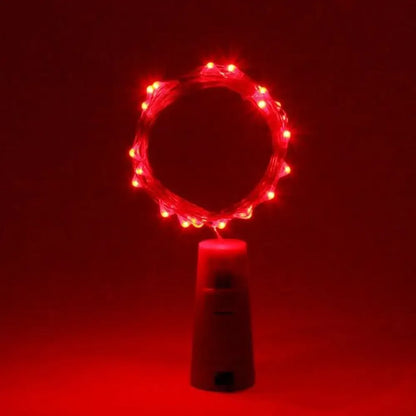 Fairy Wine Bottle Cork String Twinkle Lights - Blue / 2m 20LEDs