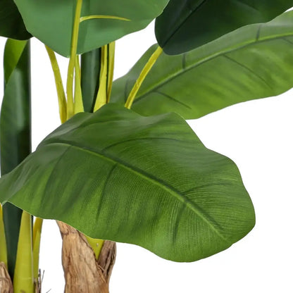Faux Banana Tree with Planter Artificial Tropical Plant for Home & Office