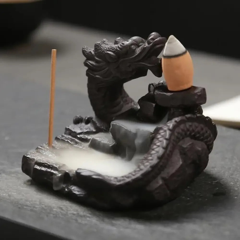Flaming Incense Dragon Burner - Dragon Incense Burner