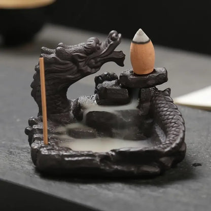 Flaming Incense Dragon Burner - Dragon Incense Burner