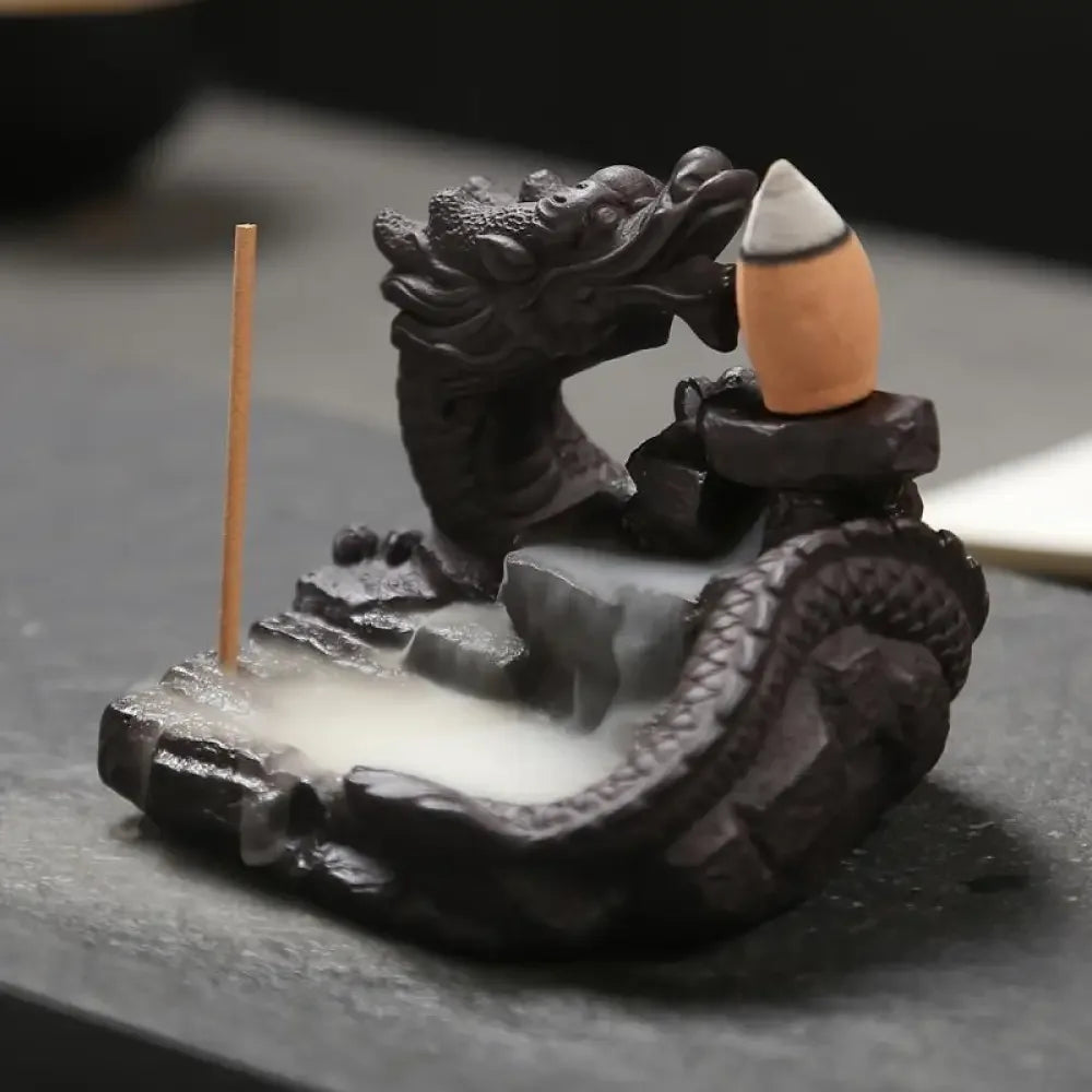 Flaming Incense Dragon Burner - Dragon Incense Burner
