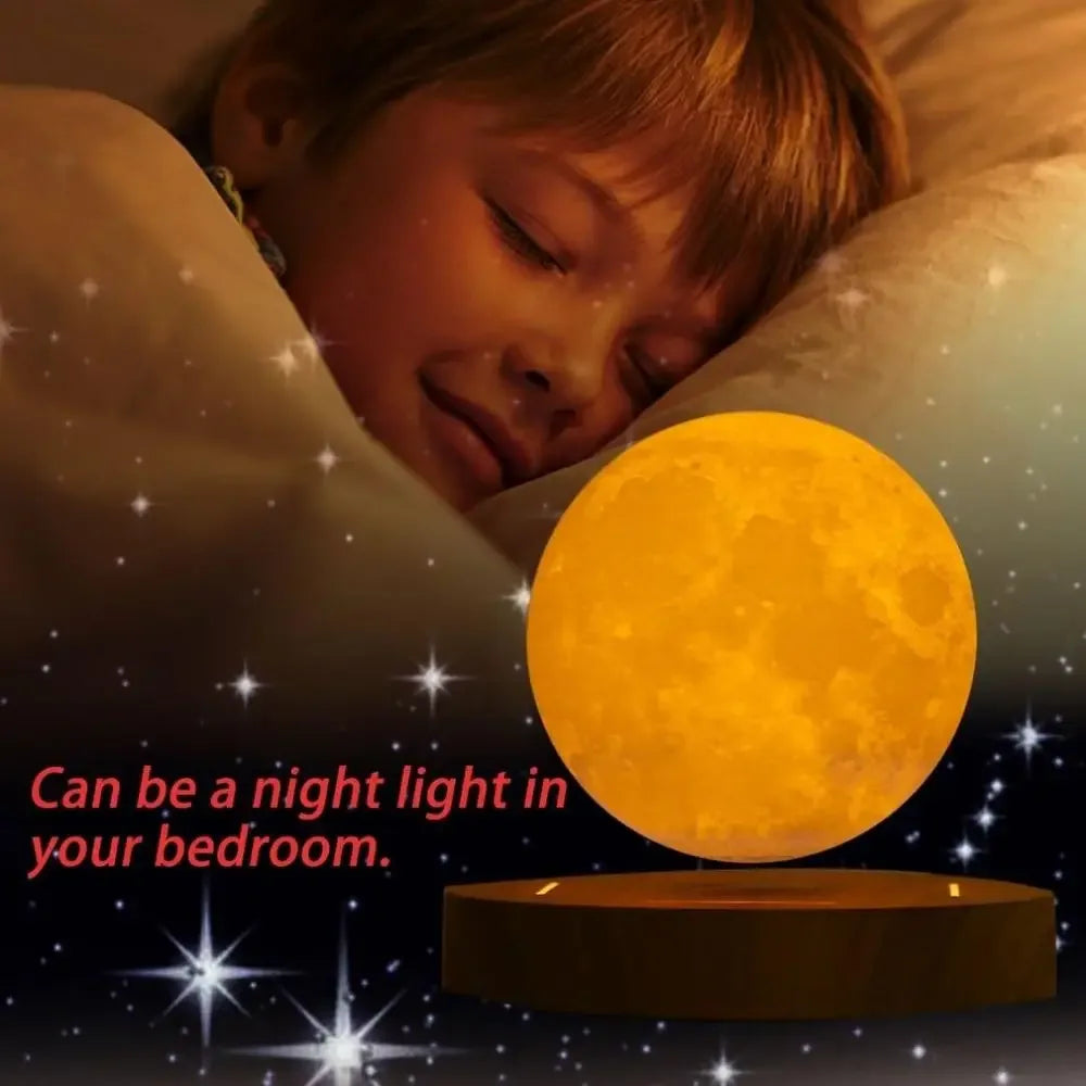 Floating Moon Lamp - Dark Wood / US Plug
