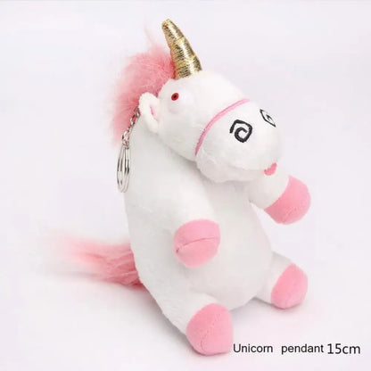 Fluffy & Cuddly Unicorn Plush - Super Soft Stuffed Animal for All Ages - Keychain