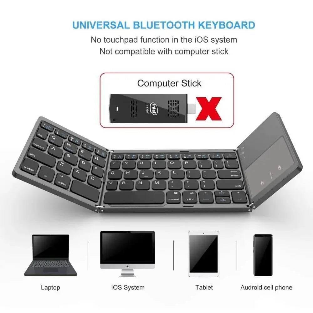 Foldable Bluetooth USB Charging Keyboard - 