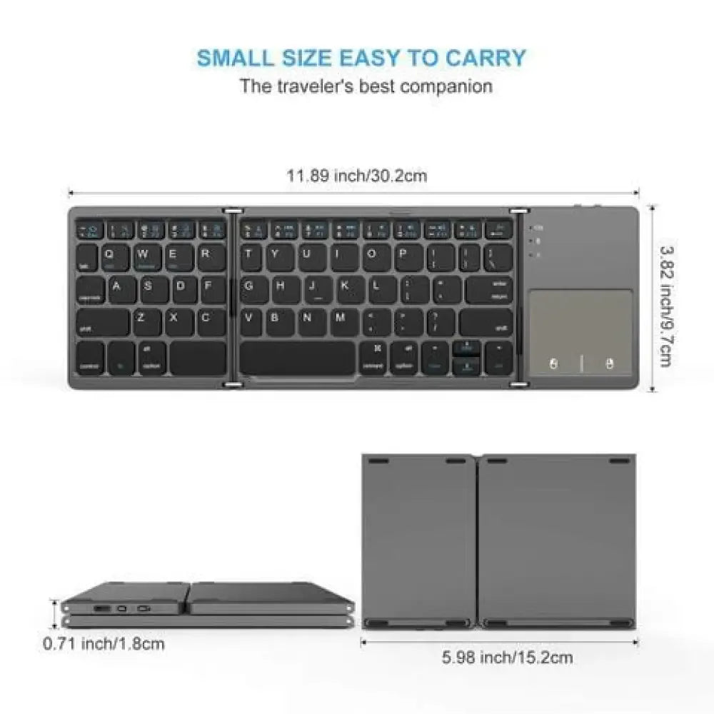 Foldable Bluetooth USB Charging Keyboard - 