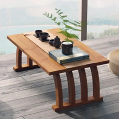 Foldable Low Tea Table Japanese Tatami Bay Window Small Table/Kang Table - 60 cm