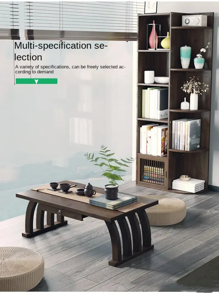 Foldable Low Tea Table Japanese Tatami Bay Window Small Table/Kang Table