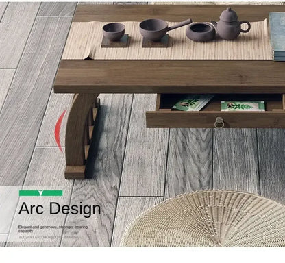 Foldable Low Tea Table Japanese Tatami Bay Window Small Table/Kang Table - 60 cm