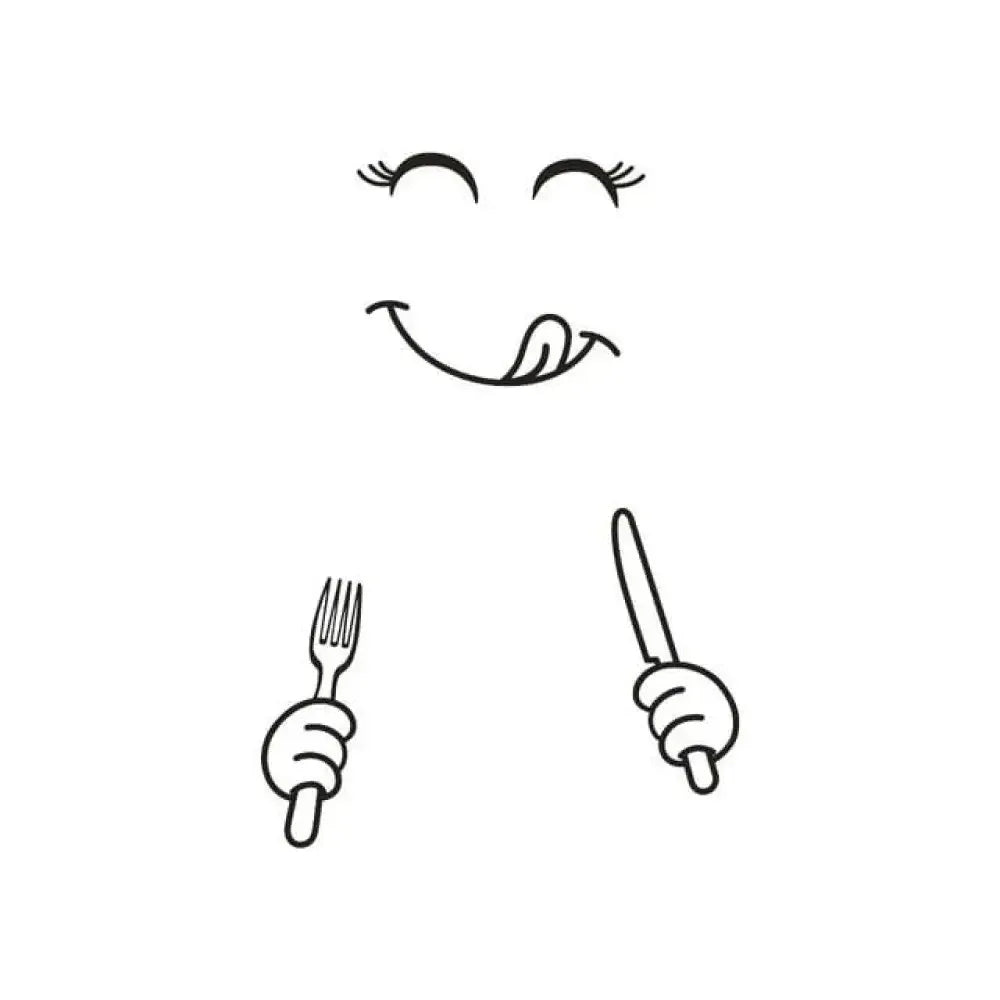 Fridge Face Sticker - A