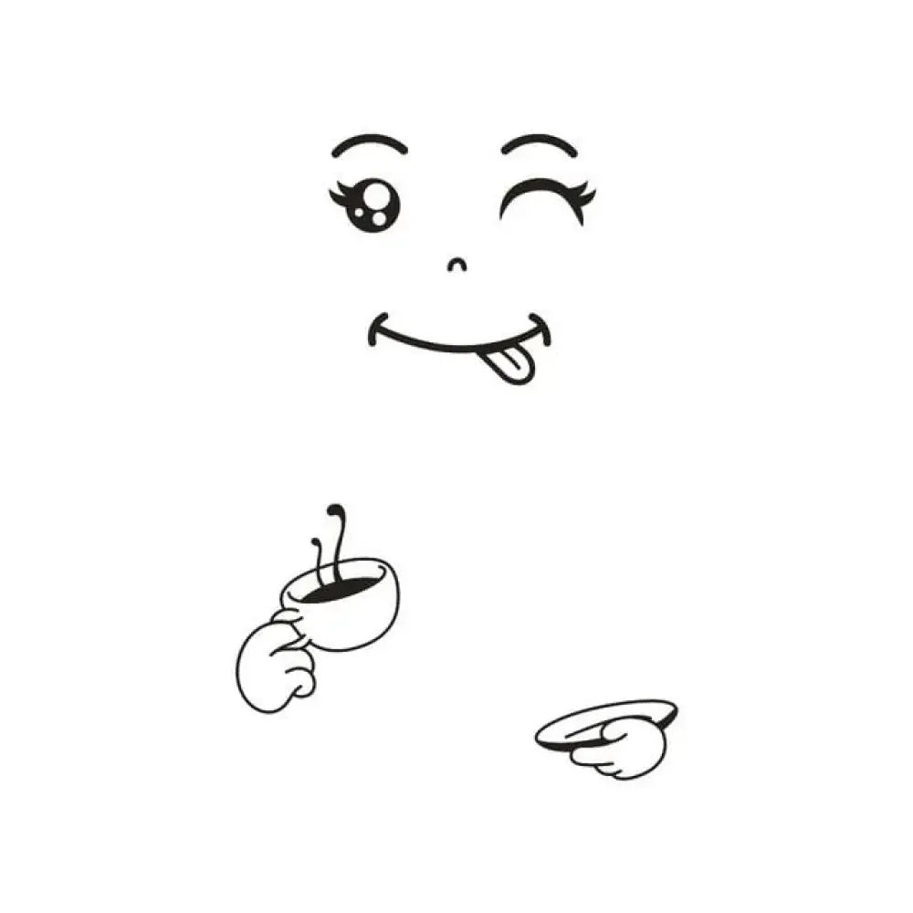 Fridge Face Sticker - B