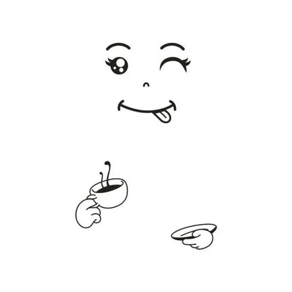 Fridge Face Sticker - B