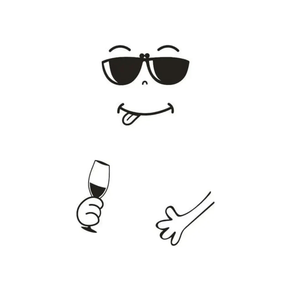 Fridge Face Sticker - C