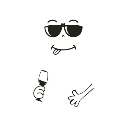 Fridge Face Sticker - C