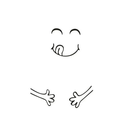 Fridge Face Sticker - D