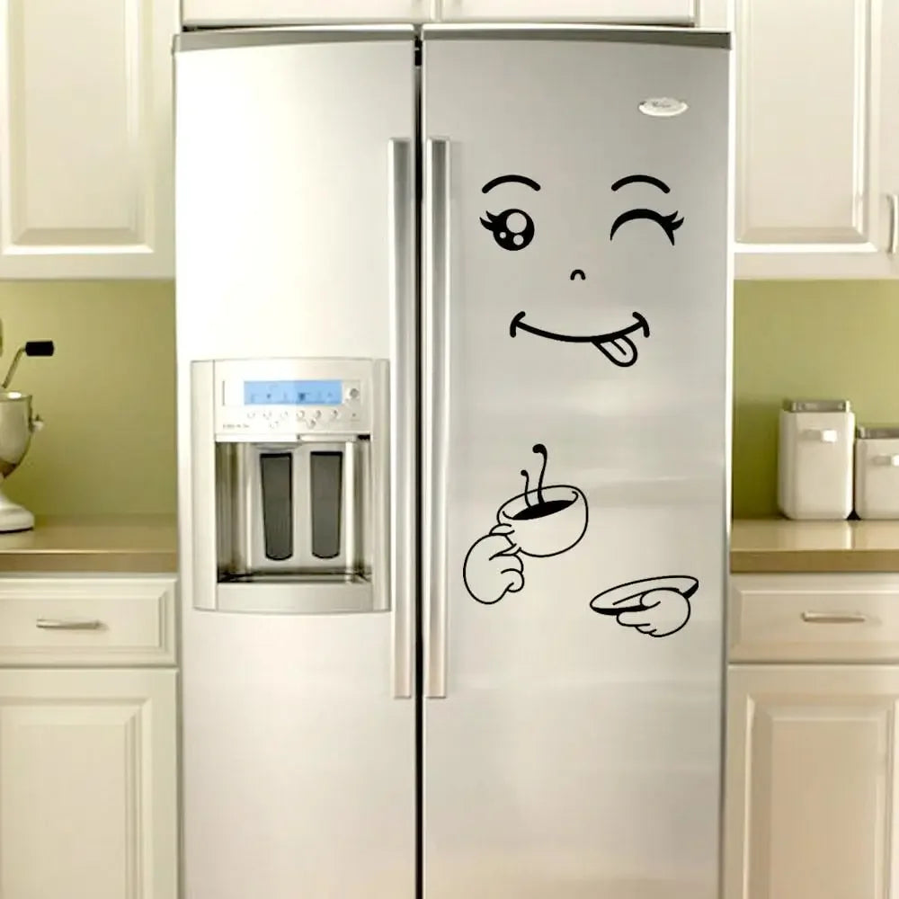 Fridge Face Sticker - A