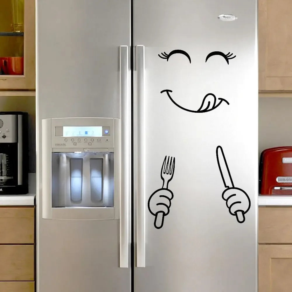 Fridge Face Sticker - A