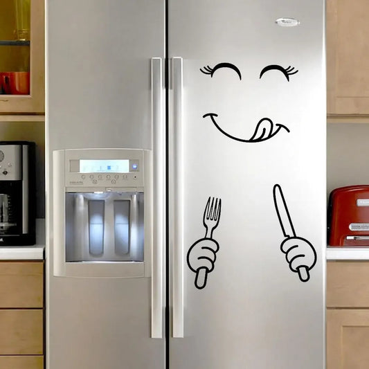 Fridge Face Sticker - A