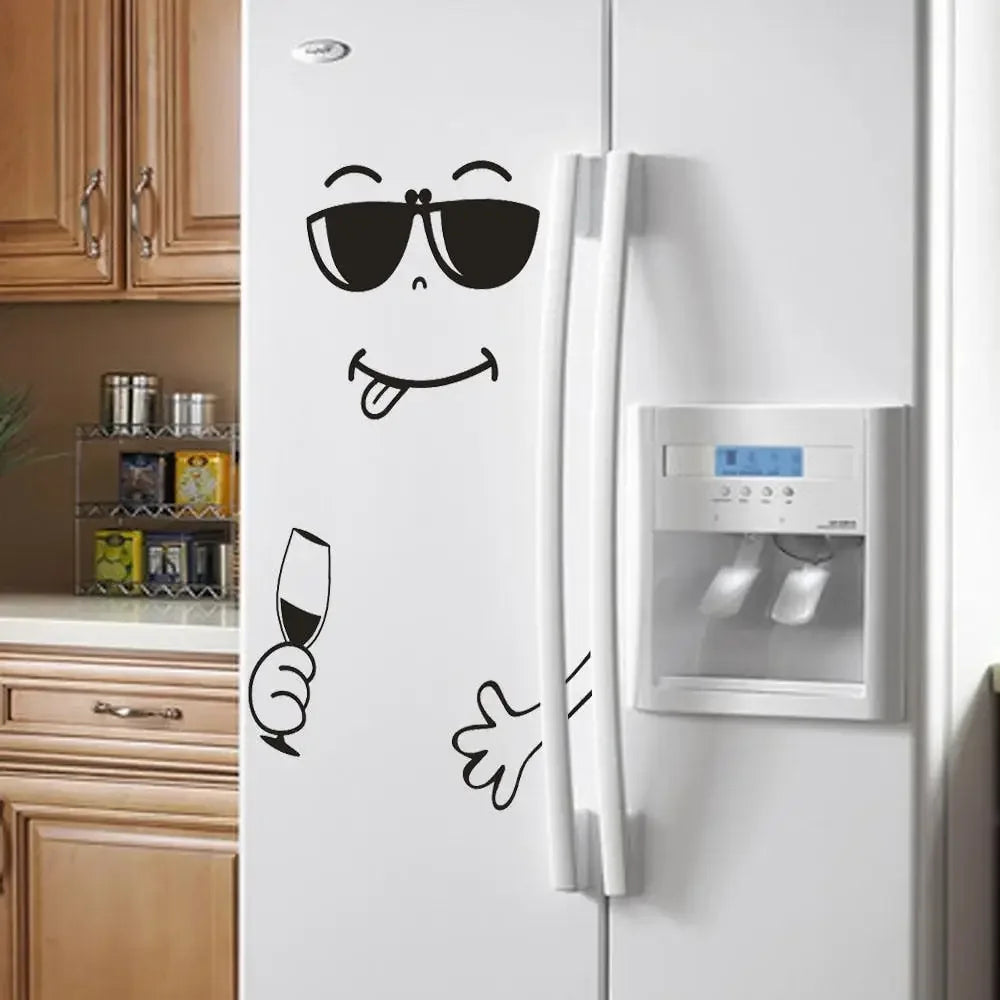 Fridge Face Sticker - A