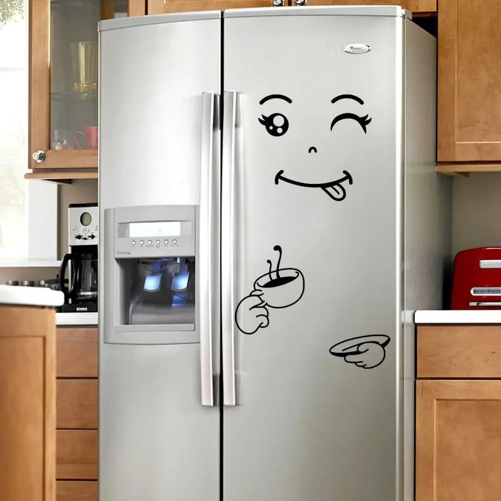 Fridge Face Sticker - A