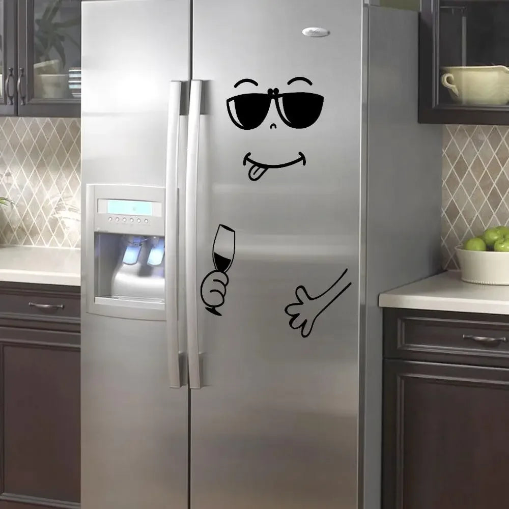 Fridge Face Sticker - A