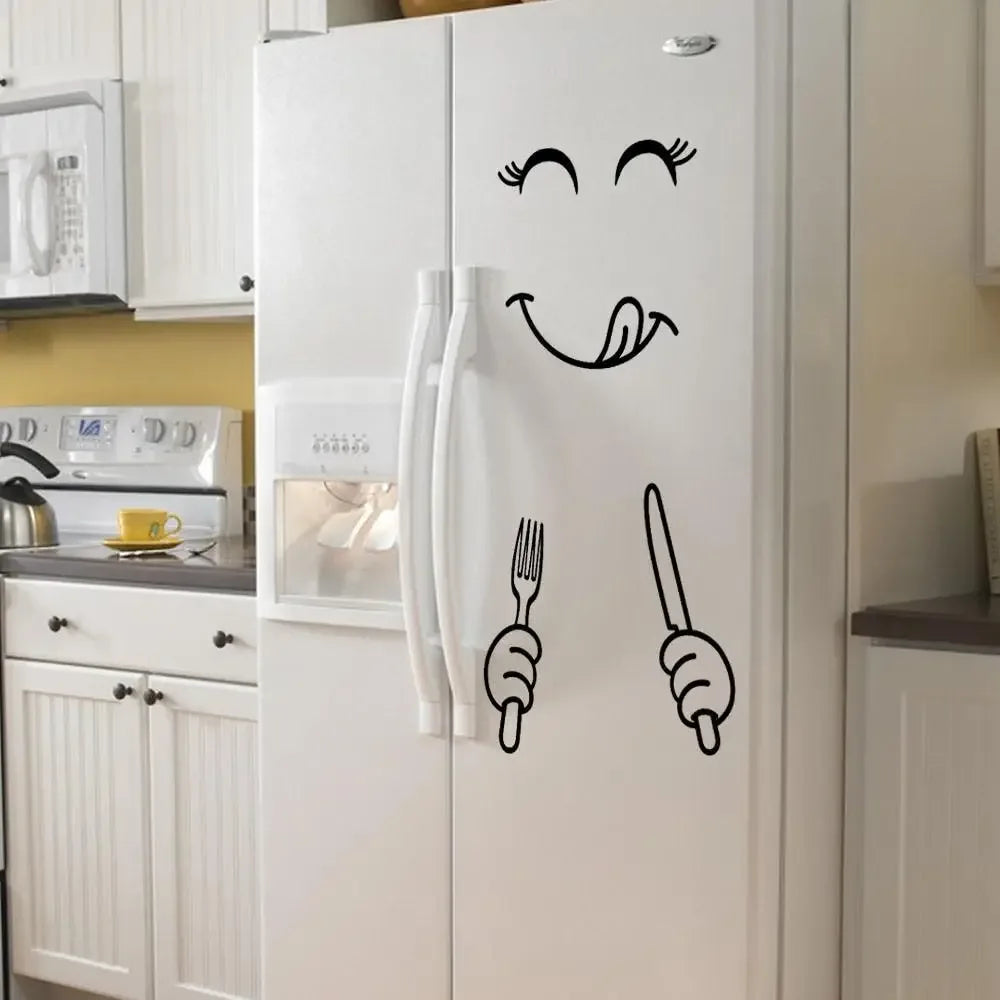 Fridge Face Sticker - A