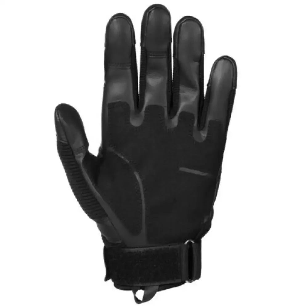 Full Finger Tactical Gloves for Men | Non-Slip Rubber Protection, Touch Screen Compatible - Black / S