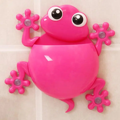Gecko Toothbrush Holder - Pink