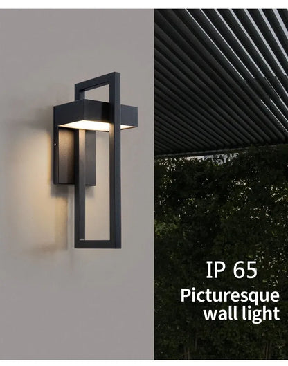 Geometric Courtyard IP65 Wall Lamp