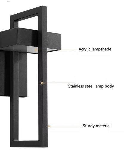 Geometric Courtyard IP65 Wall Lamp