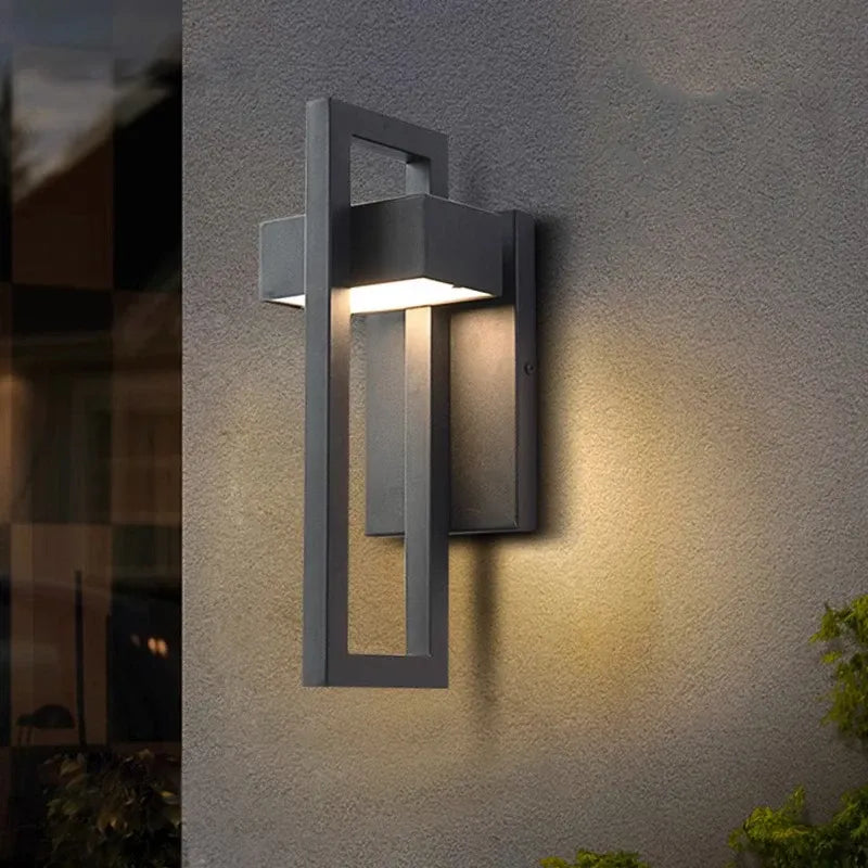 Geometric Courtyard IP65 Wall Lamp