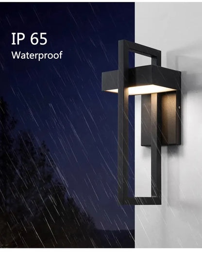 Geometric Courtyard IP65 Wall Lamp