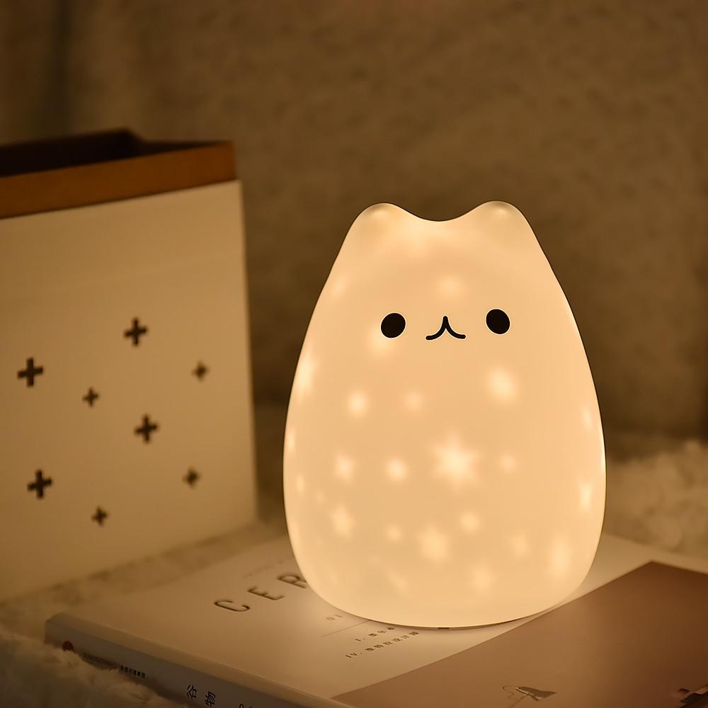 Glitter Animals LED night lamp
