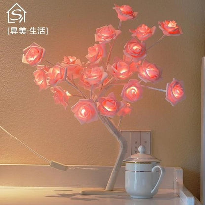 Glowing Flowers Rose Decor