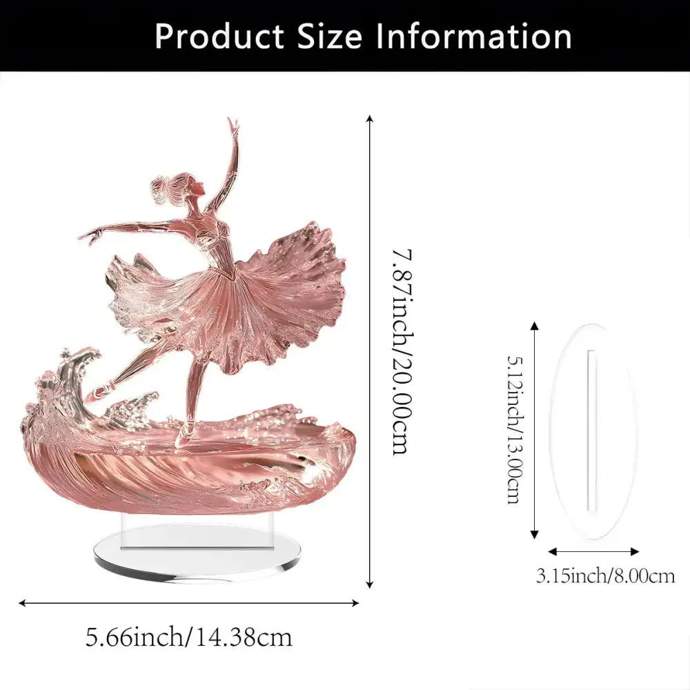 Graceful Ballet Dancer Statue Elegant Tabletop Decor & Gift for Dancers