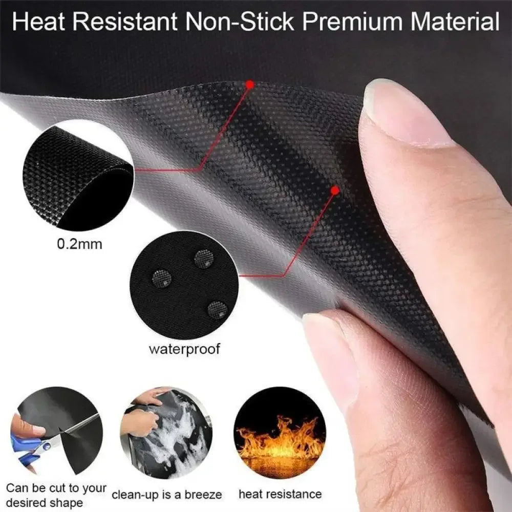 Grill Mat Non-Stick BBQ Grill Mats (5 pcs) - 