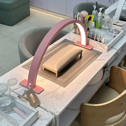 Half-Moon Nail Lamp – 3-Color LED Light for Makeup