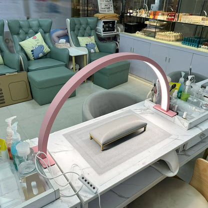 Half-Moon Nail Lamp – 3-Color LED Light for Makeup