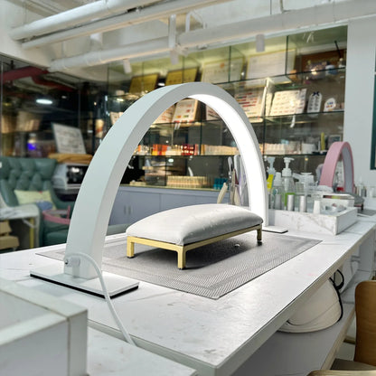 Half-Moon Nail Lamp – 3-Color LED Light for Makeup