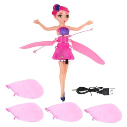 Hand-Controlled Flying Fairy Doll Toy | Rechargeable & Interactive - 