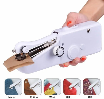 Handheld Sewing Machine Cordless Portable Electric Stitching Device - 