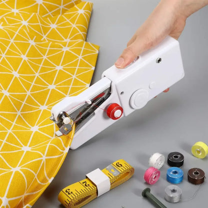 Handheld Sewing Machine Cordless Portable Electric Stitching Device - 