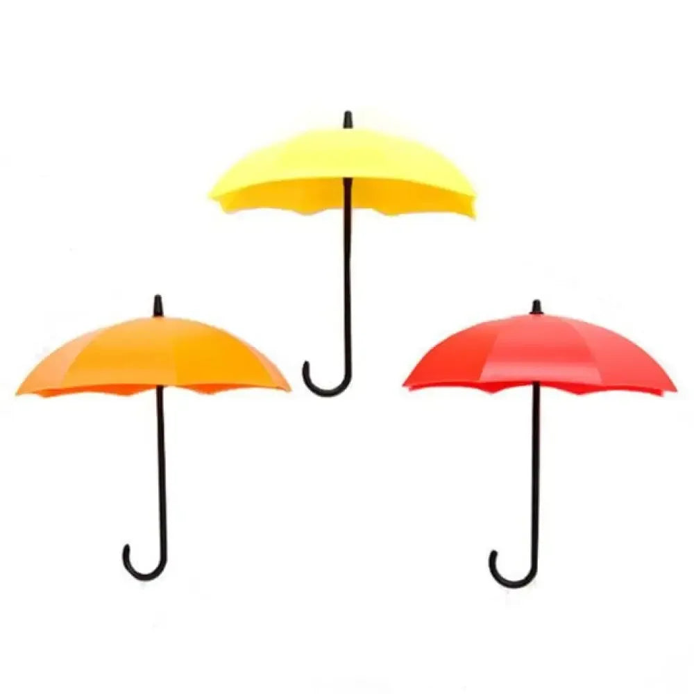 Hanging Umbrella Hook Set - Red, Orange, Yellow