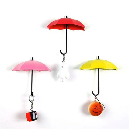 Hanging Umbrella Hook Set - Red, Yellow, Pink