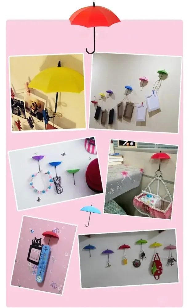 Hanging Umbrella Hook Set - Red, Orange, Yellow